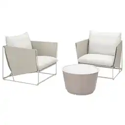 IKEA Havsten / lÅgaskÄr 2-seters gruppe, utendørs, beige/beige tilbud