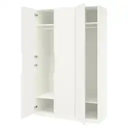 IKEA Pax / tonstad Garderobekombinasjon, hvit/offwhite, 150x60x236 cm tilbud