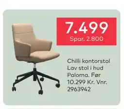 Skeidar Chilli kontorstol Lav stol tilbud