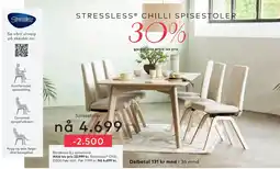 Skeidar Stressless Chilli D200 høy stol tilbud