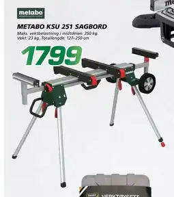 Coop Byggmix METABO KSU 251 SAGBORD tilbud
