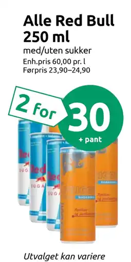 Joker Alle Red Bull 250 ml tilbud