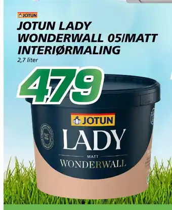 Coop Byggmix JOTUN LADY WONDERWALL 05/MATT INTERIØR MALING tilbud