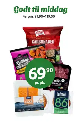 Joker Godt til middag tilbud