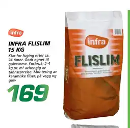 Coop Byggmix INFRA FLISLIM 15 KG tilbud
