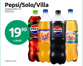 Joker Pepsi/Solo/Villa tilbud