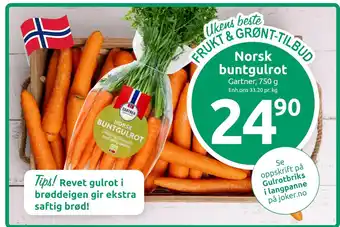 Joker Norsk buntgulrot tilbud