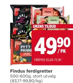 Meny Findus ferdigretter tilbud