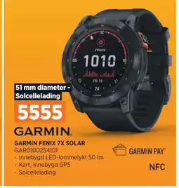 POWER GARMIN FENIX 7X SOLAR tilbud