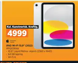 POWER IPAD WI-FI 10,9 (2022) tilbud