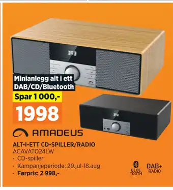 POWER ALT-I-ETT CD-SPILLER/RADIO tilbud