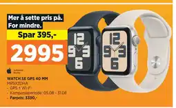 POWER WATCH SE GPS 40 MM tilbud