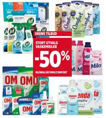 Meny STORT UTVALG VASKEMIDLER tilbud