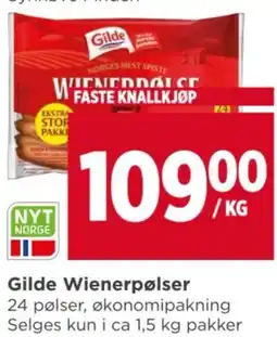 Meny Gilde Wienerpølser tilbud