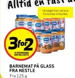 Bunnpris BARNEMAT PÅ GLASS FRA NESTLE tilbud