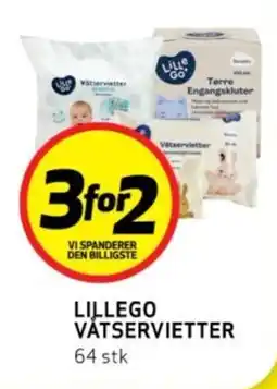 Bunnpris LILLEGO VÅTSERVIETTER tilbud