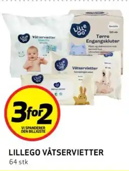 Bunnpris LILLEGO VÅTSERVIETTER tilbud
