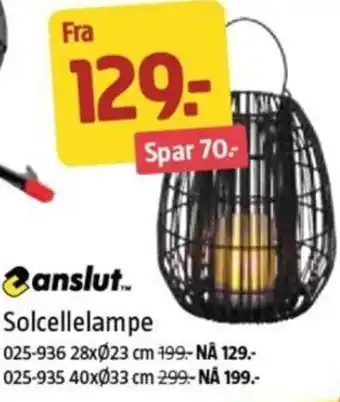 Jula Solcellelampe tilbud