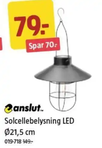 Jula Solcellebelysning LED 021,5 cm tilbud