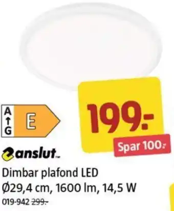 Jula Dimbar plafond LED tilbud