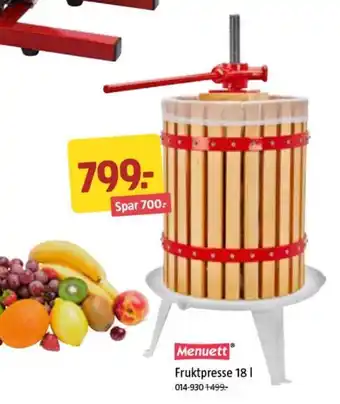 Jula Menuett Fruktpresse 18 | tilbud