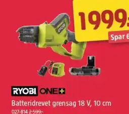 Jula Batteridrevet grensag 18 V, 10 cm tilbud