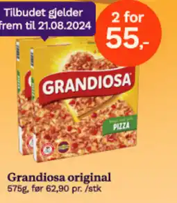 Grandiosa original 575g, før 62,90 pr./stk