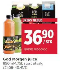 Meny God Morgen juice tilbud