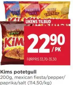 Meny Kims potetgull tilbud