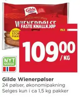 Meny Gilde Wienerpølser tilbud