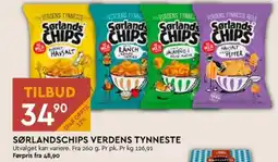 Coop Mega Verdens tynneste chips kvernet havsalt tilbud