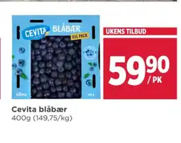 Meny Cevita blåbær tilbud