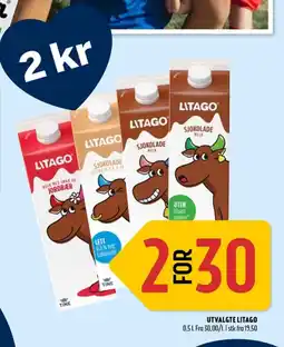 Coop Prix Litago sjokolademelk cookiesmak tilbud