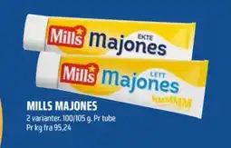 Coop Obs Mills ekte majones tilbud