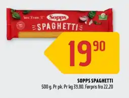 Coop Prix Sopps spagetti tilbud