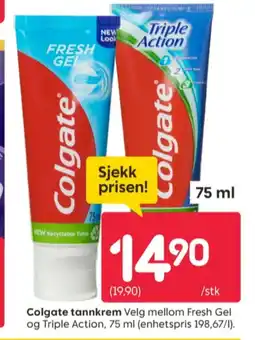 Rusta Colgate tannkrem tilbud