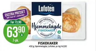 Kiwi Lofoten fiskekaker tilbud