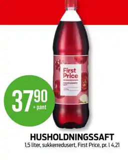 Kiwi First price husholdningssaft tilbud