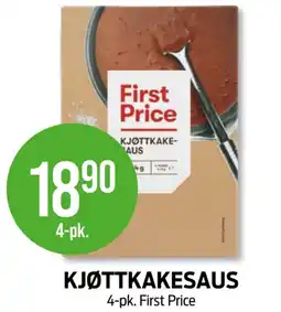 Kiwi First price kjøttkakesaus tilbud