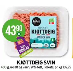 Kiwi Folkets kjøttdeig tilbud