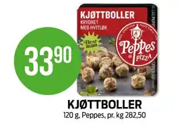 Kiwi Peppes pizza kjøttboller tilbud