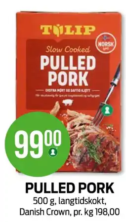 Kiwi Tulip pulled pork tilbud