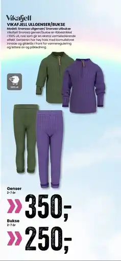 Sport Outlet VIKAFJELL ULLGENSER/BUKSE tilbud