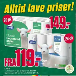 Europris Classic tørkerull tilbud