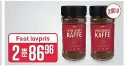 Europris Luxus instant kaffe tilbud