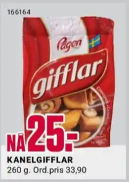 Europris Pågen gifflar kanel tilbud