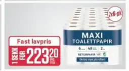 Europris Maxi toalettpapir tilbud