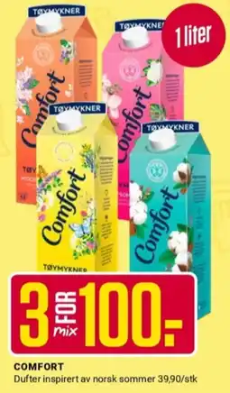 Europris Comfort tøymykner tilbud