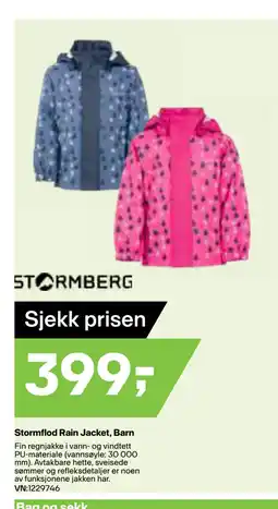 XXL Sport Stormflod Rain Jacket, Barn tilbud