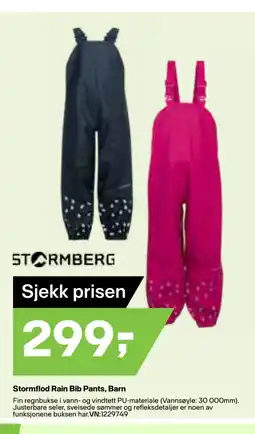 XXL Sport Stormflod Rain Bib Pants, Barn tilbud